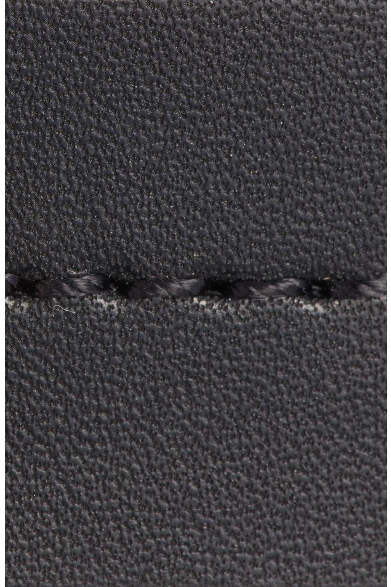 Dome Stud Leather Belt, Alternate, color, BLACK