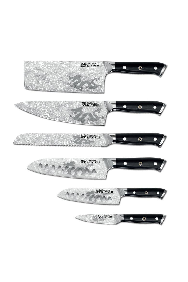 KIYOSHI® Kiyo 7-Piece Knife Block, Alternate, color, Silver