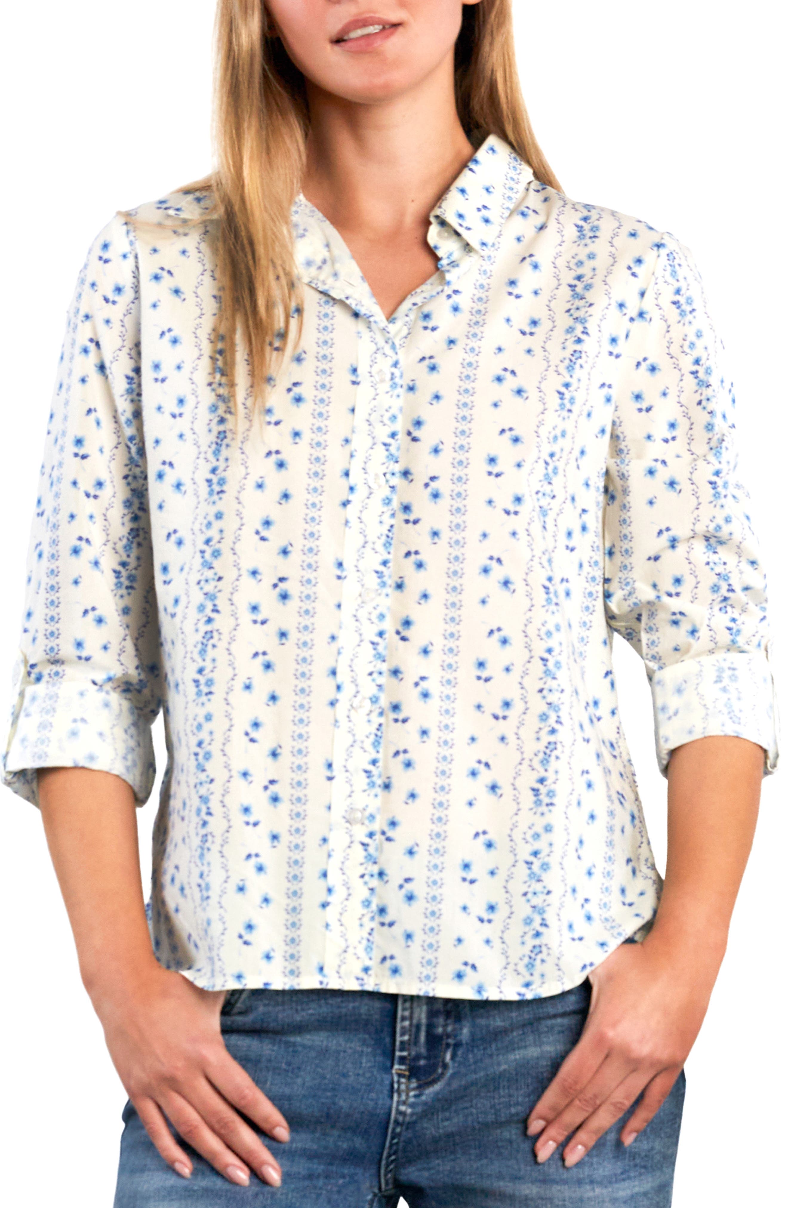 Cotton Blend Button-Up Shirt - image 5