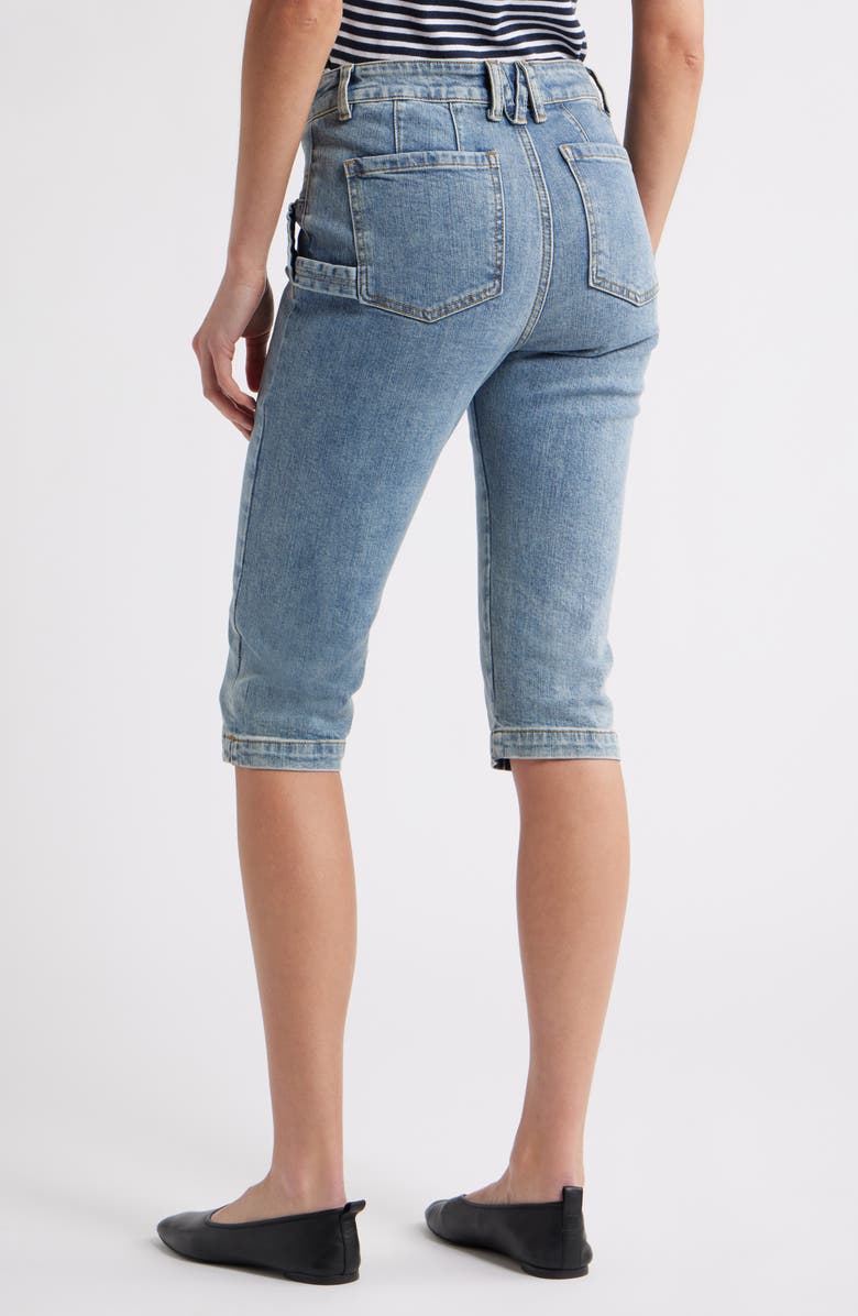 Steve Madden Delray Seam Capri Jeans, Alternate, color,