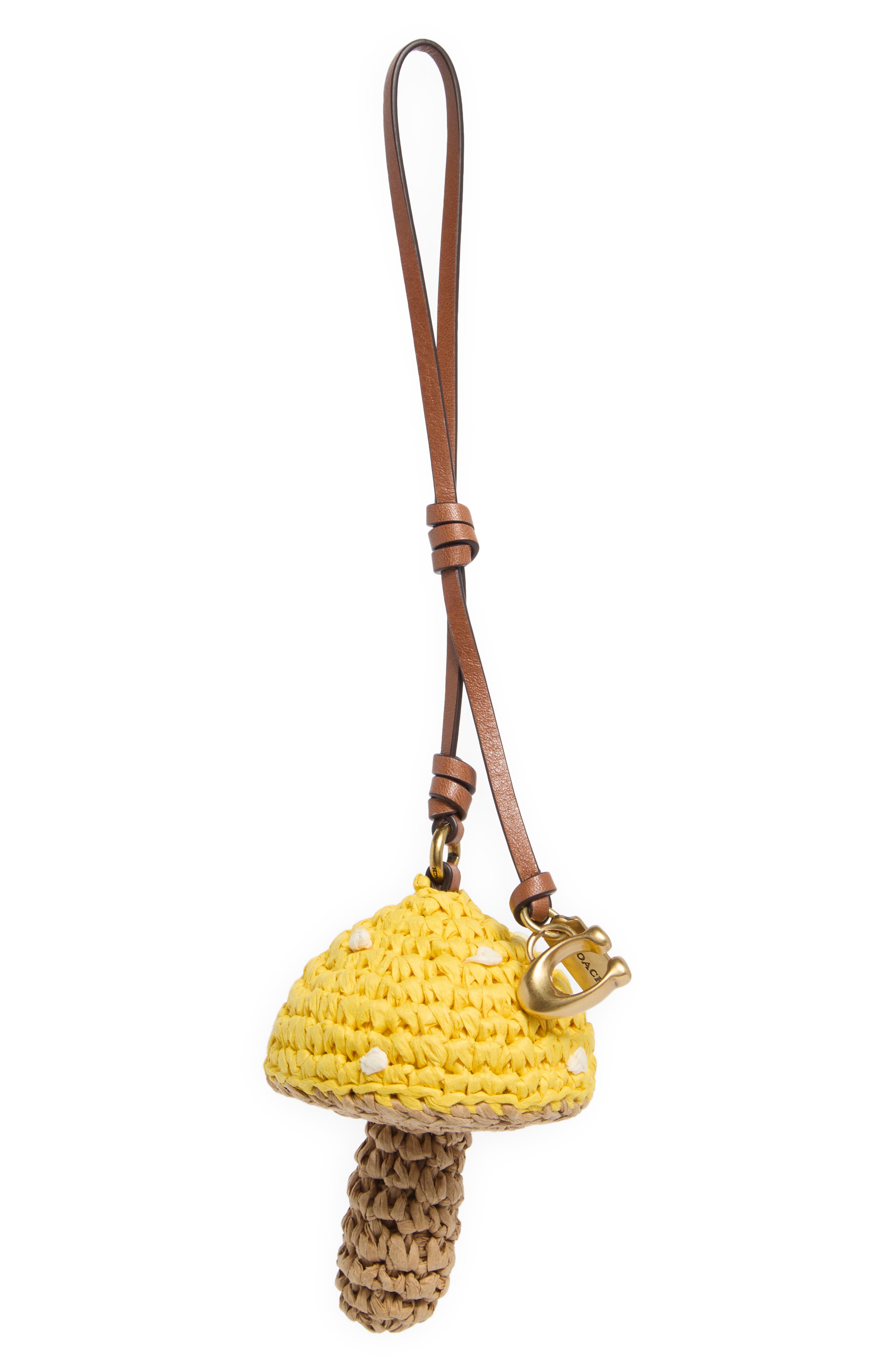 COACH Straw Mushroom Bag Charm, Main, color, Multi
