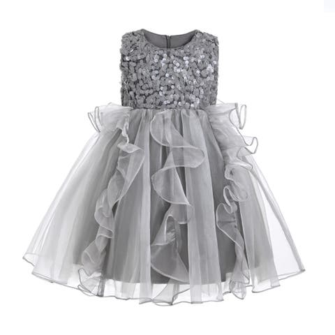 Leonora Sequin Tulle Dress