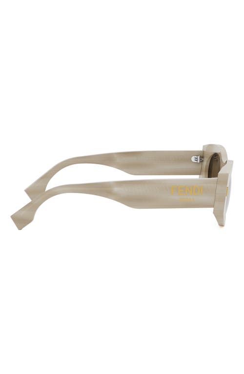 Fendi ' Roma 52mm Oval Sunglasses