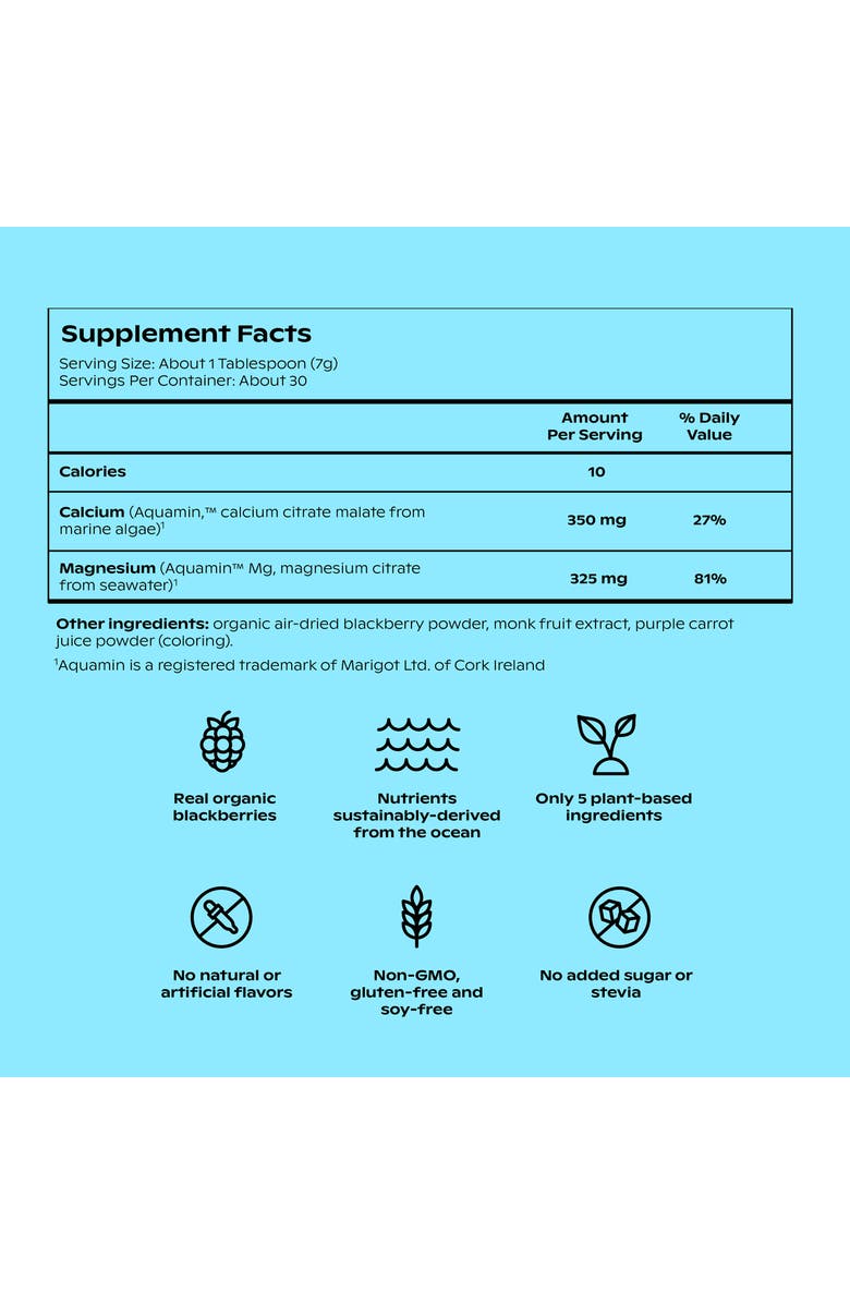 WHOLIER Night Minerals Plant-Based Magnesium & Calcium Dietary Supplement Drink, Alternate, color,