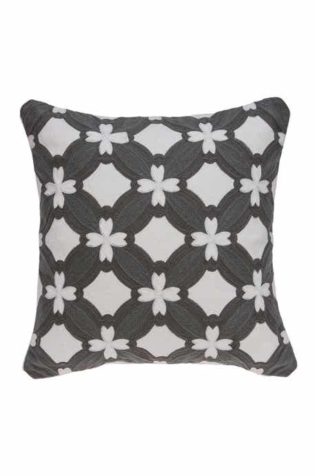 PARKLAND COLLECTION Noma Transitional Pillow - 20" x 20" - Grey