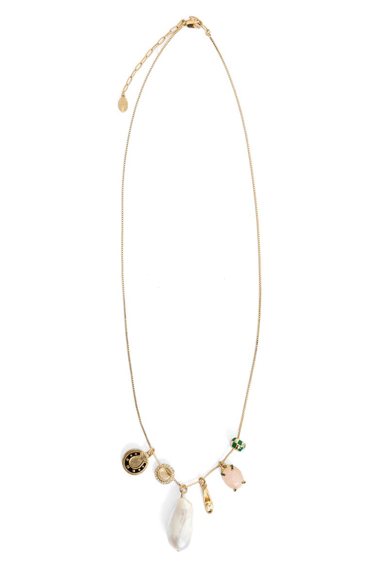 Margaux Charm Necklace, Main, color, MULTI COLOR