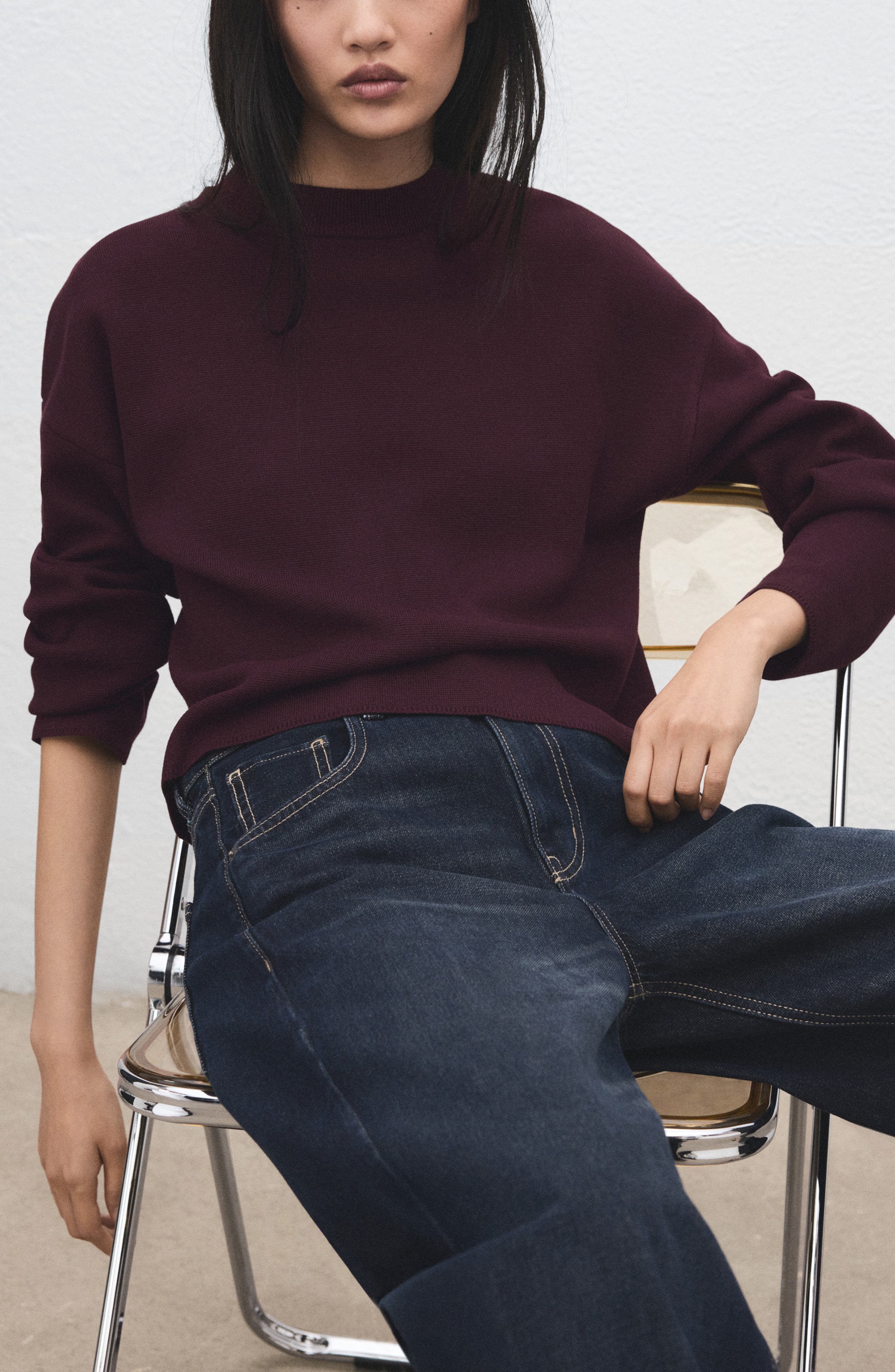 Structured Crewneck Sweater - image 2