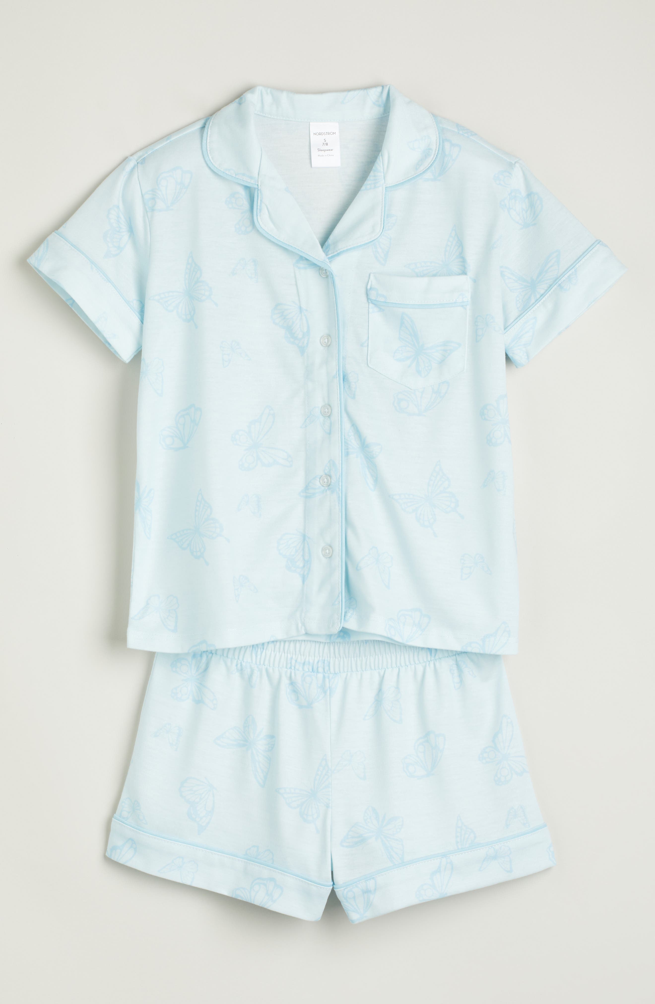 Nordstrom Kids' Print Two-Piece Short Pajamas