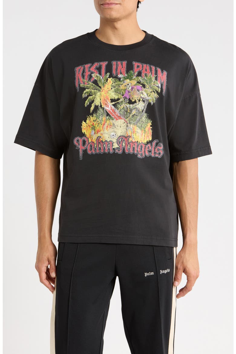 Namtan Angle Plays t-shirt ナムタンム tシャツ Palm Angels Logo Graphic T-Shirt (Men) | Nordstromrack