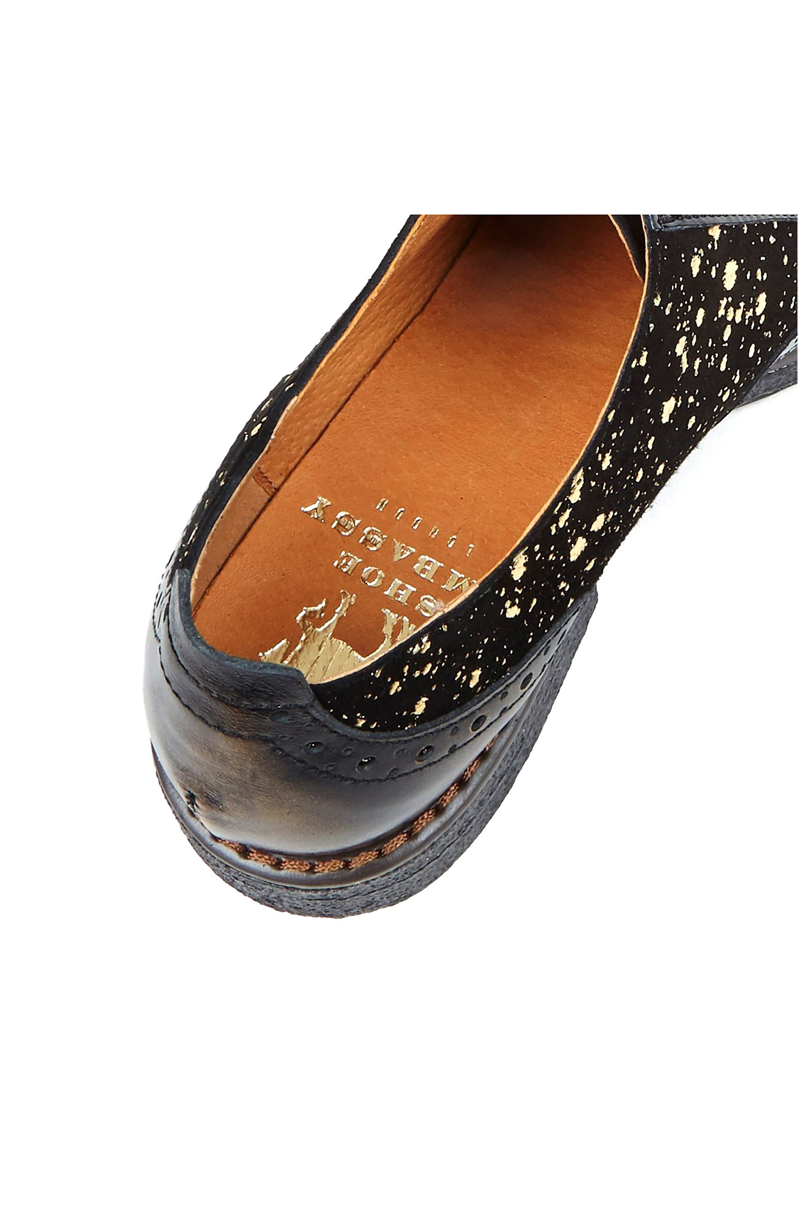 Lace-Up Water Resistant Brogue Oxfords, Alternate, color, BLACK