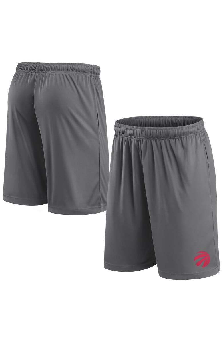FANATICS Men's Fanatics Branded Gray Toronto Raptors Shorts, Main, color, Gray