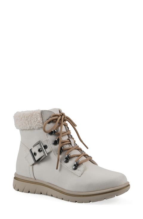 Hadrian Faux Shearling Cuff Hiker Bootie (Women) (Wide Width Available)