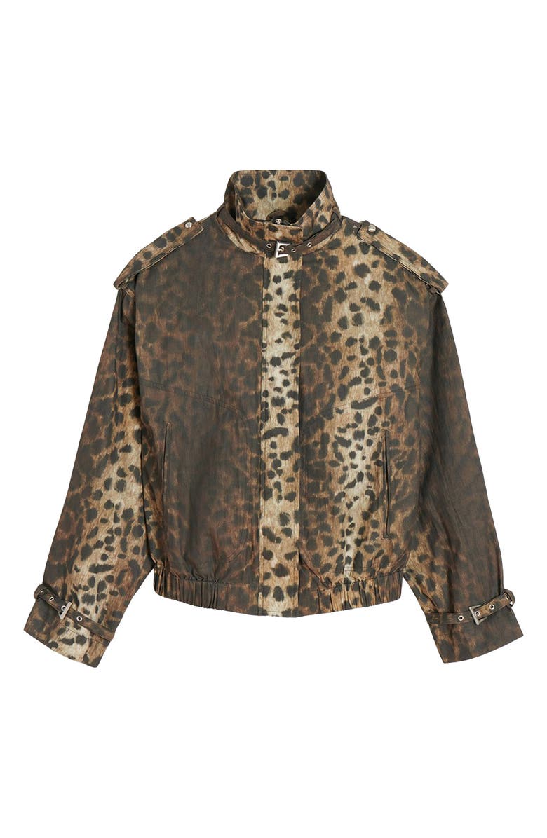 Apparis Thea Leopard Print Rain Jacket, Alternate, color,