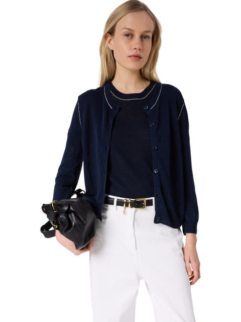 Lorys Contrast Trim Cardigan
