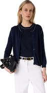 GERARD DAREL Lorys Contrast Trim Cardigan