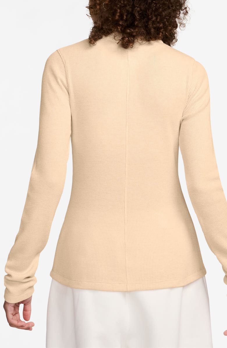 Jordan Waffle Texture Long Sleeve Half Zip Top, Alternate, color, Guava Ice/ White