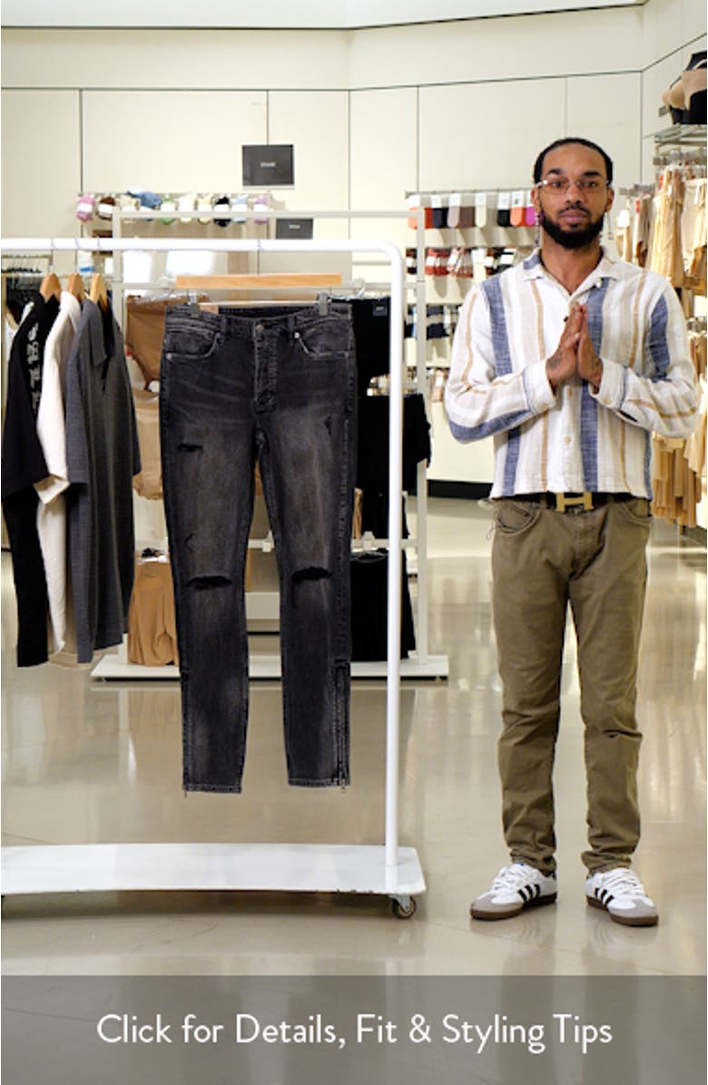 Van Winkle Torqued Chamber Skinny Jeans, sales video thumbnail