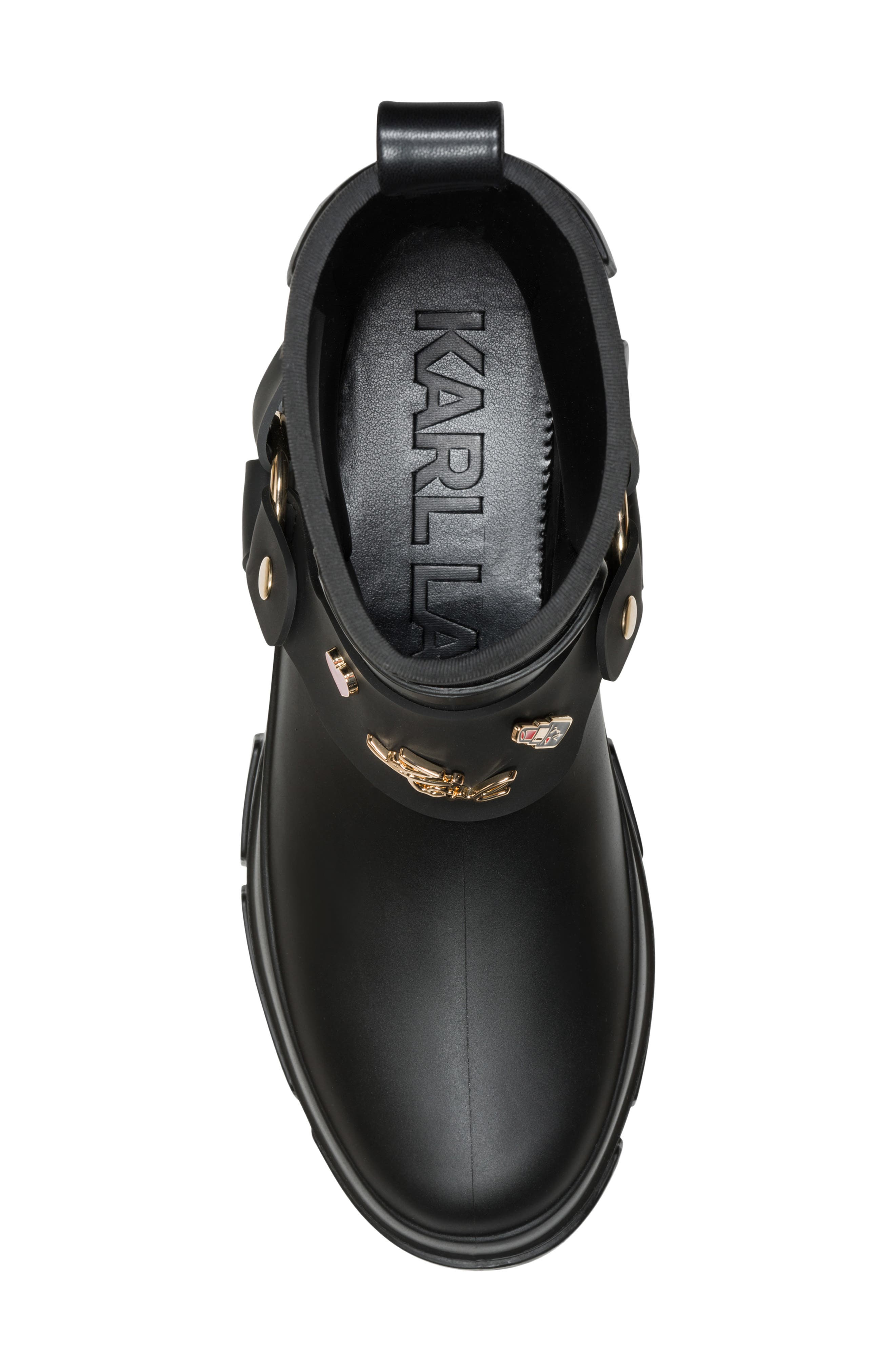 Rivenna Rain Bootie, Alternate, color, BLACK