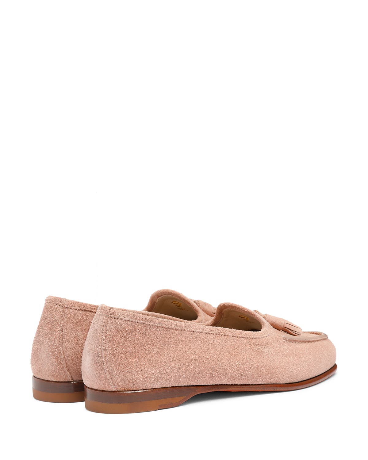 Santoni Women's suede Andrea tassel loafer, Alternate, color, 