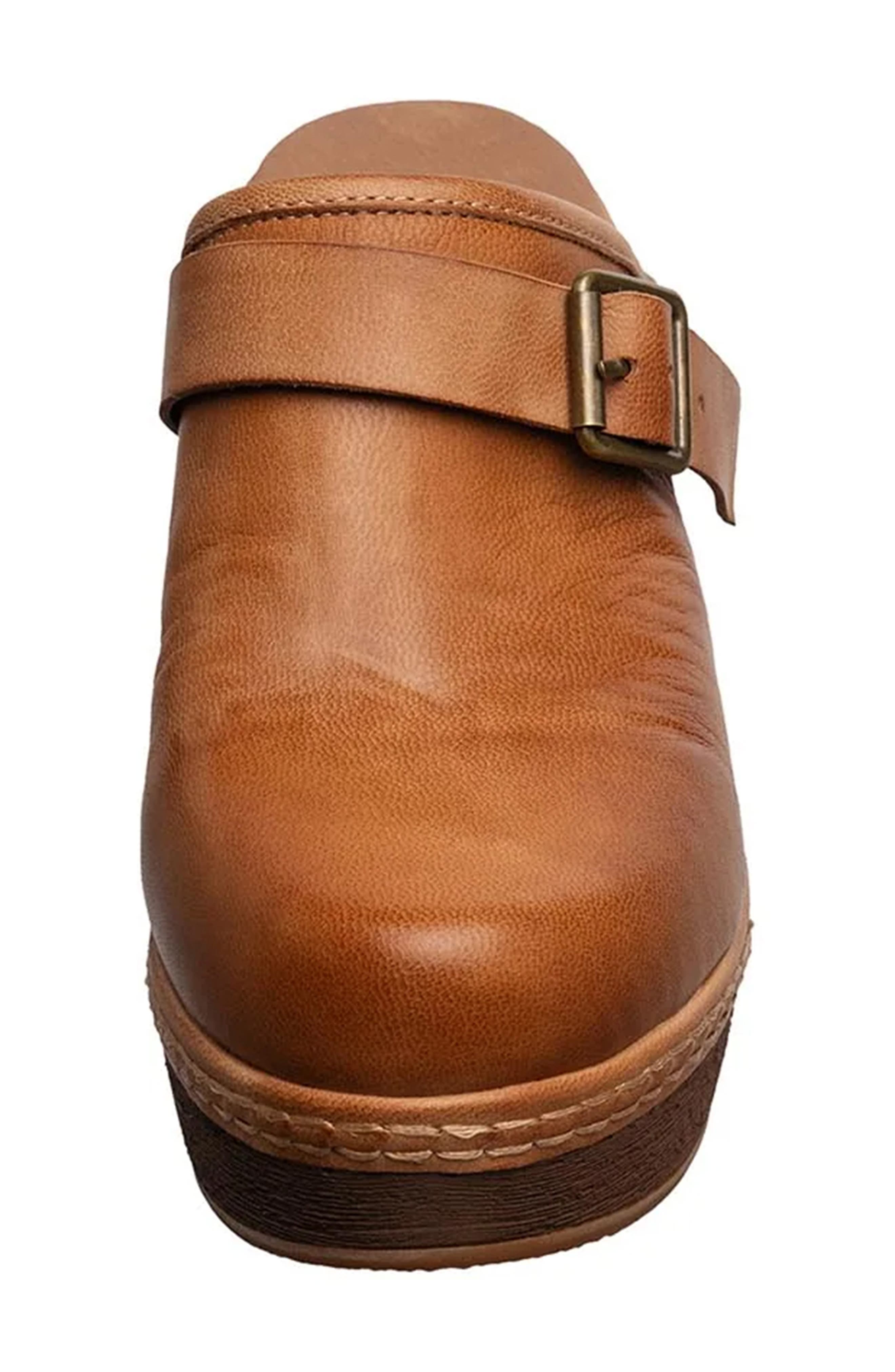 ANTELOPE Sabella Buckle Leather Mule, Alternate, color, Taupe