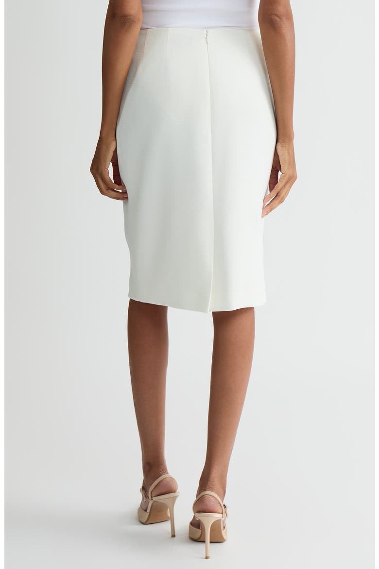 Classic Below Knee Length Skirt, Alternate, color, VANILLA ICE