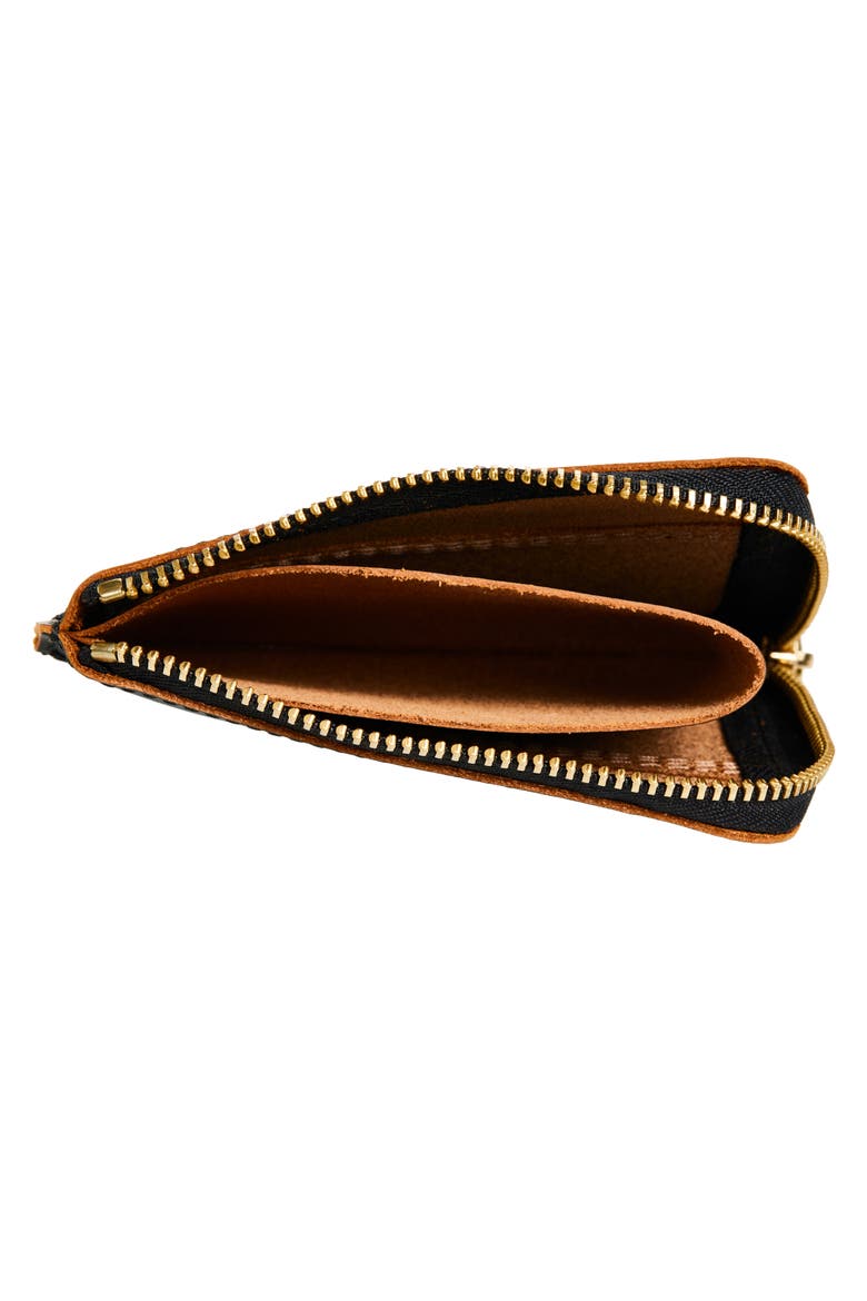 Triple Stitch Zip Pouch, Alternate, color, BLACK