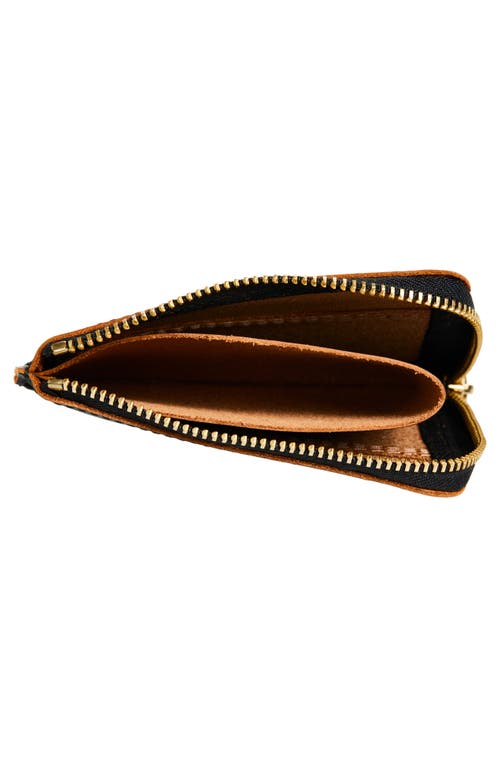 Comme Des Garçons Wallets Triple Stitch Zip Pouch In Black