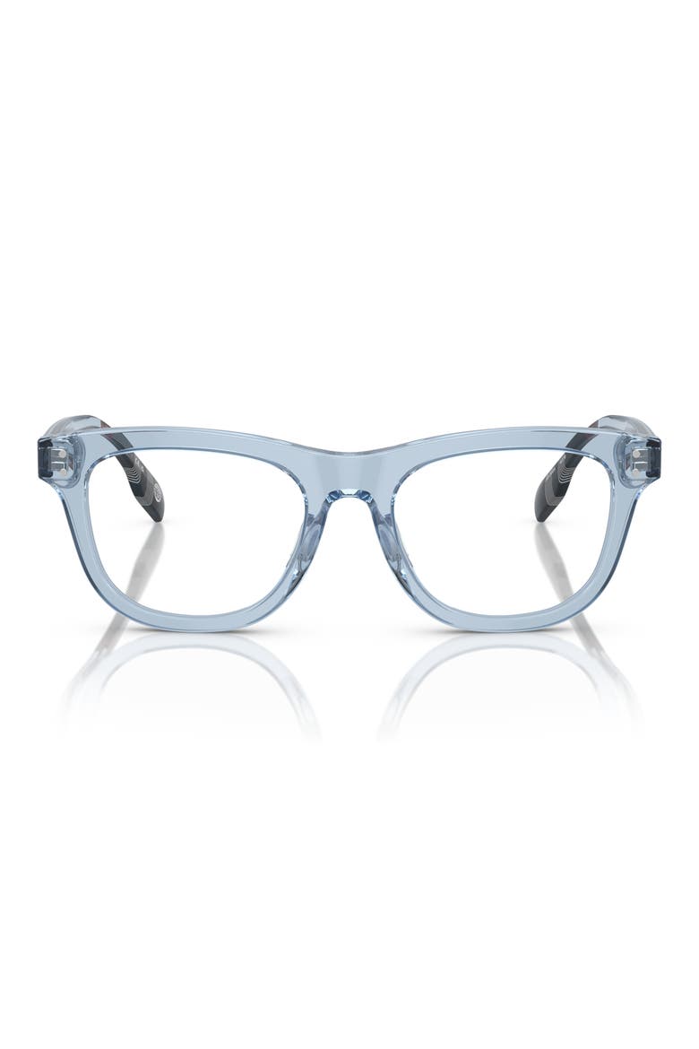 47mm Square Optical Glasses, Main, color, AZURE / DEMO LENS