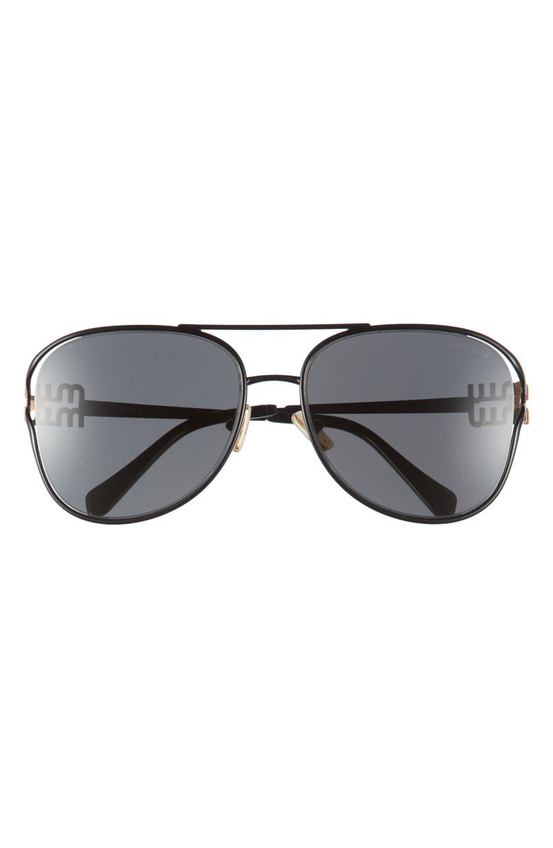 Miu Miu 58mm Pilot Sunglasses, Main, color, 