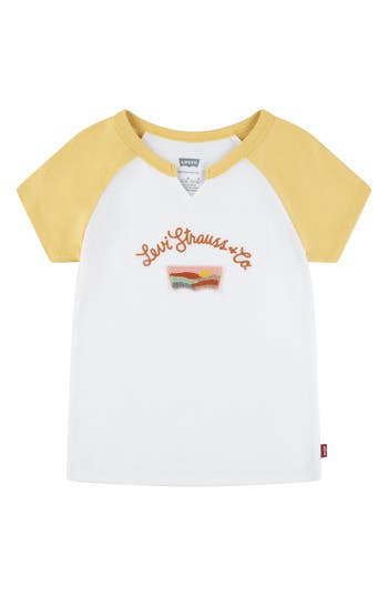 LEVI'S® LEVI'S® KIDS' LOGO PATCH RAGLAN SLEEVE T-SHIRT