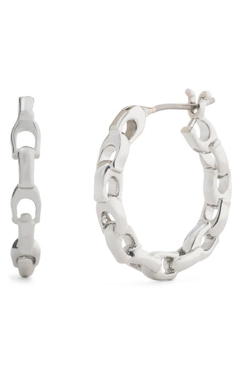 Signature C Small Hoop Earrings