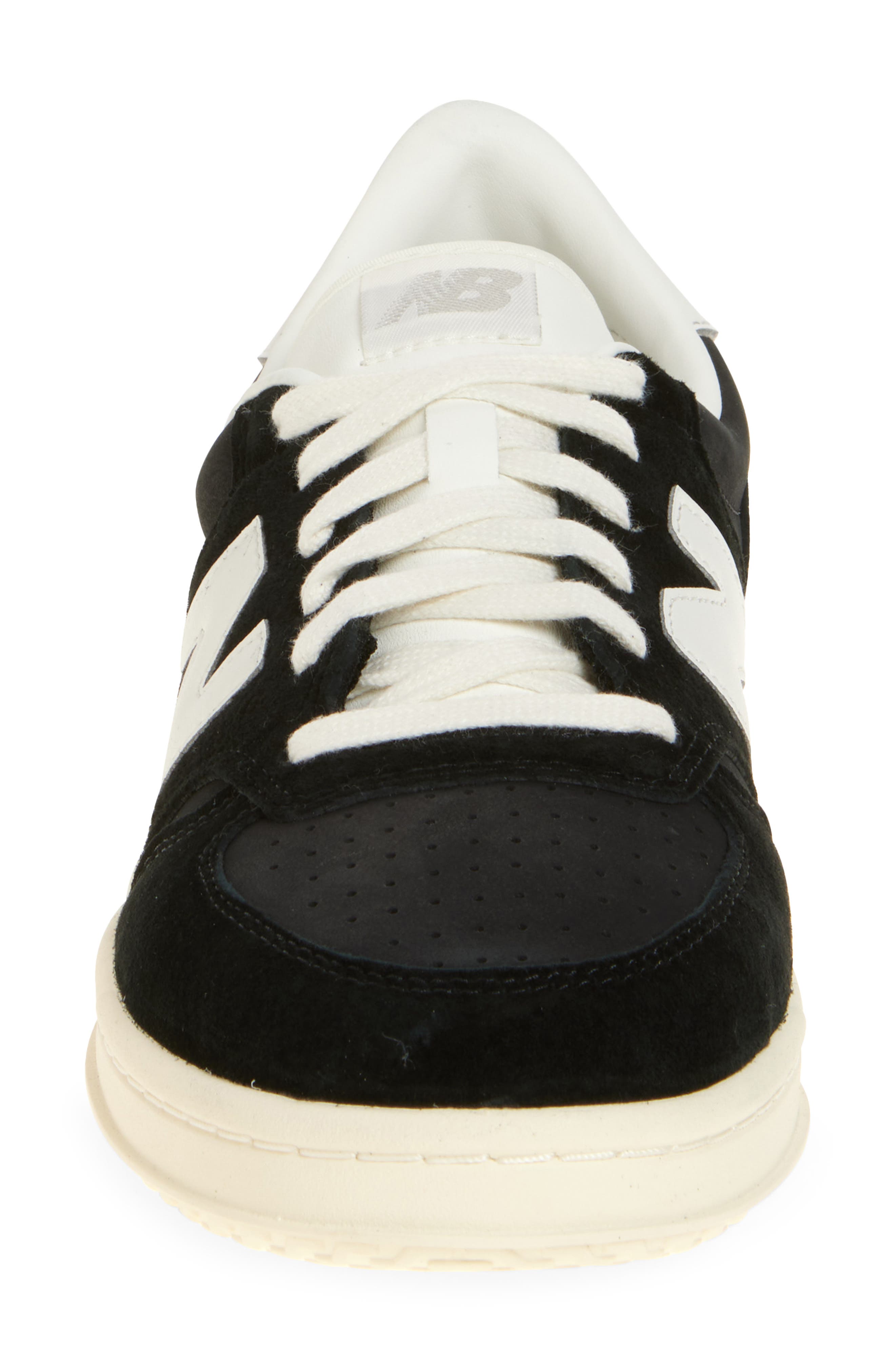 New Balance T500 Tennis Sneaker, Alternate, color, Black/ Sea Salt