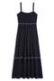 Smocked Bodice Cotton Blend Maxi Sundress