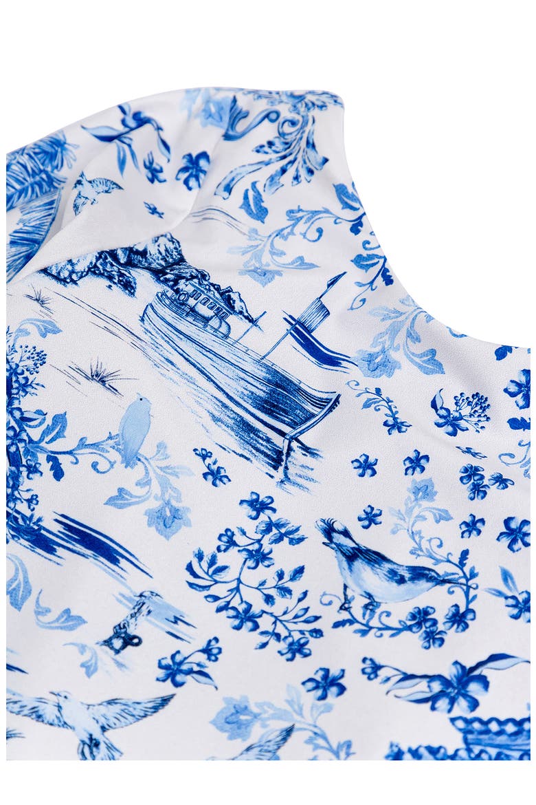 Kids' Honey Tales Long Sleeve One-Piece Rashguard Swimsuit, Alternate, color, BLUE