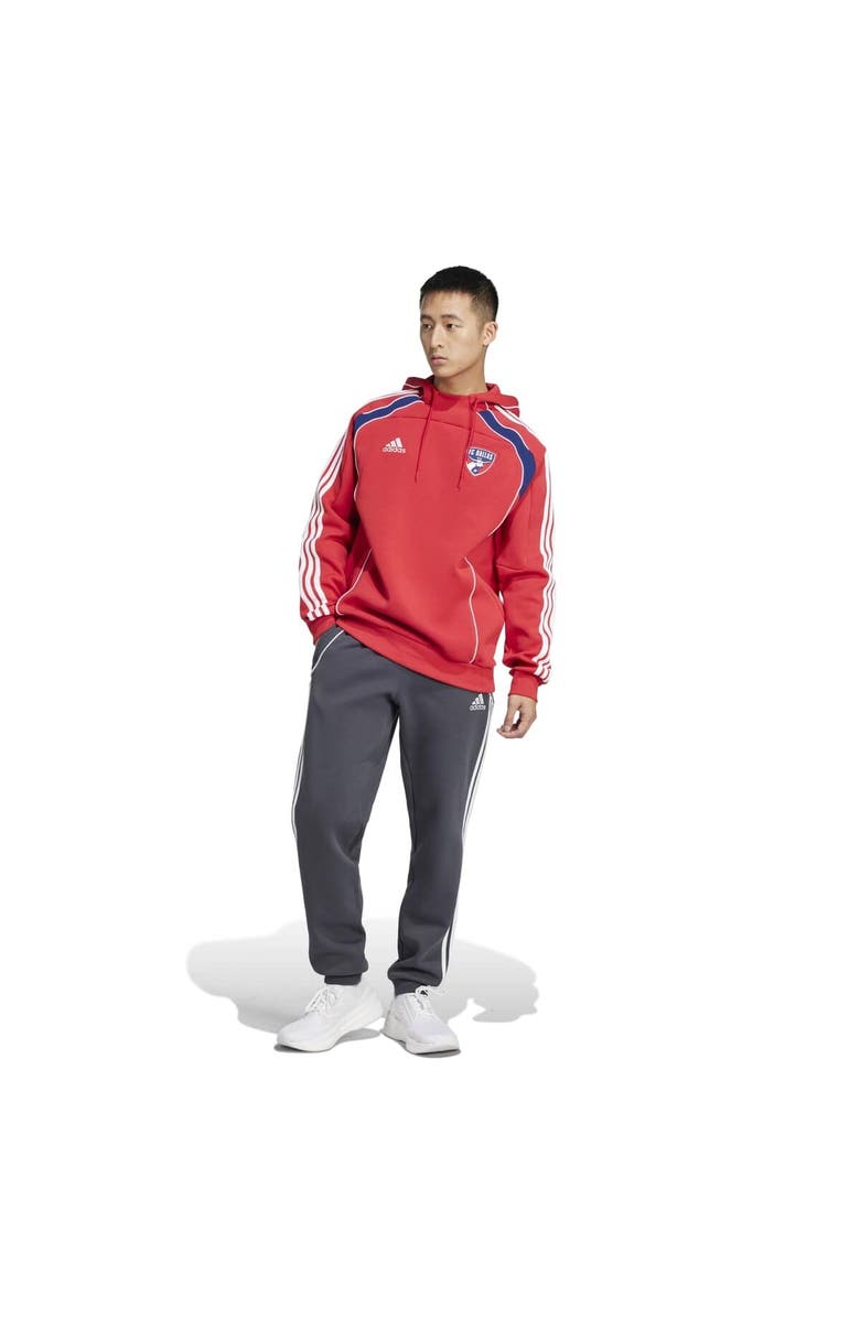 adidas Men's adidas Red FC Dallas 2025 Travel Pullover Hoodie, Alternate, color, Red