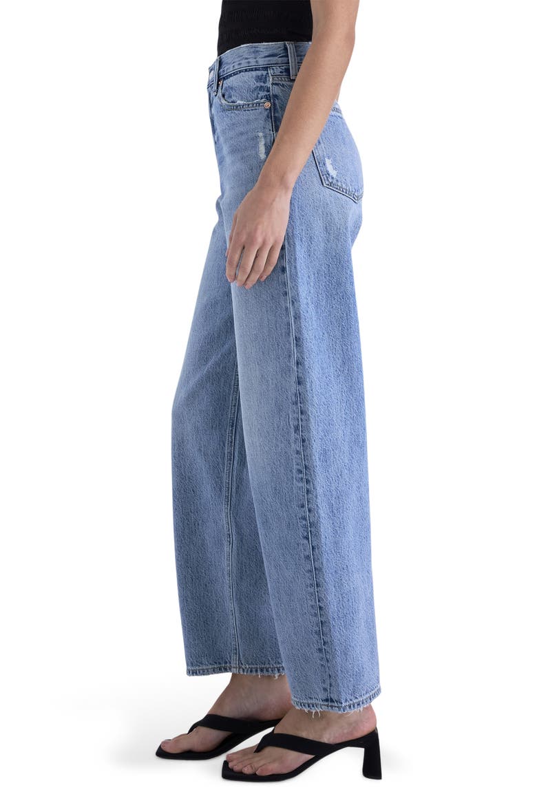 Wes High Waist Barrel Jeans, Alternate, color, BLUE CLOUD