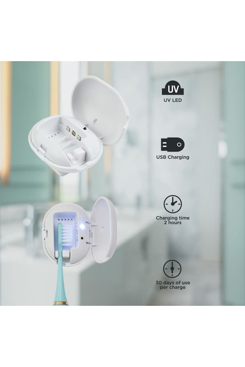 UV Toothbrush Sanitizer & Toothbrush Sterilizer Set, Alternate, color, White