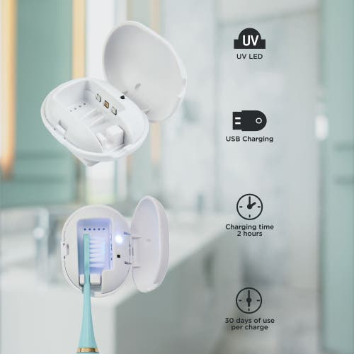 Pursonic Uv Toothbrush Sanitizer & Portable Toothbrush Sterilizer Bundle In White