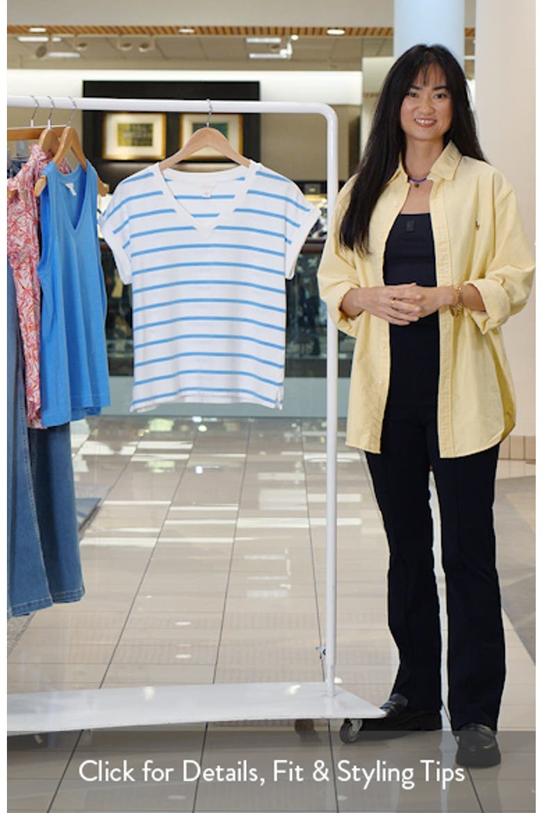 Roll Cuff V-Neck T-Shirt video