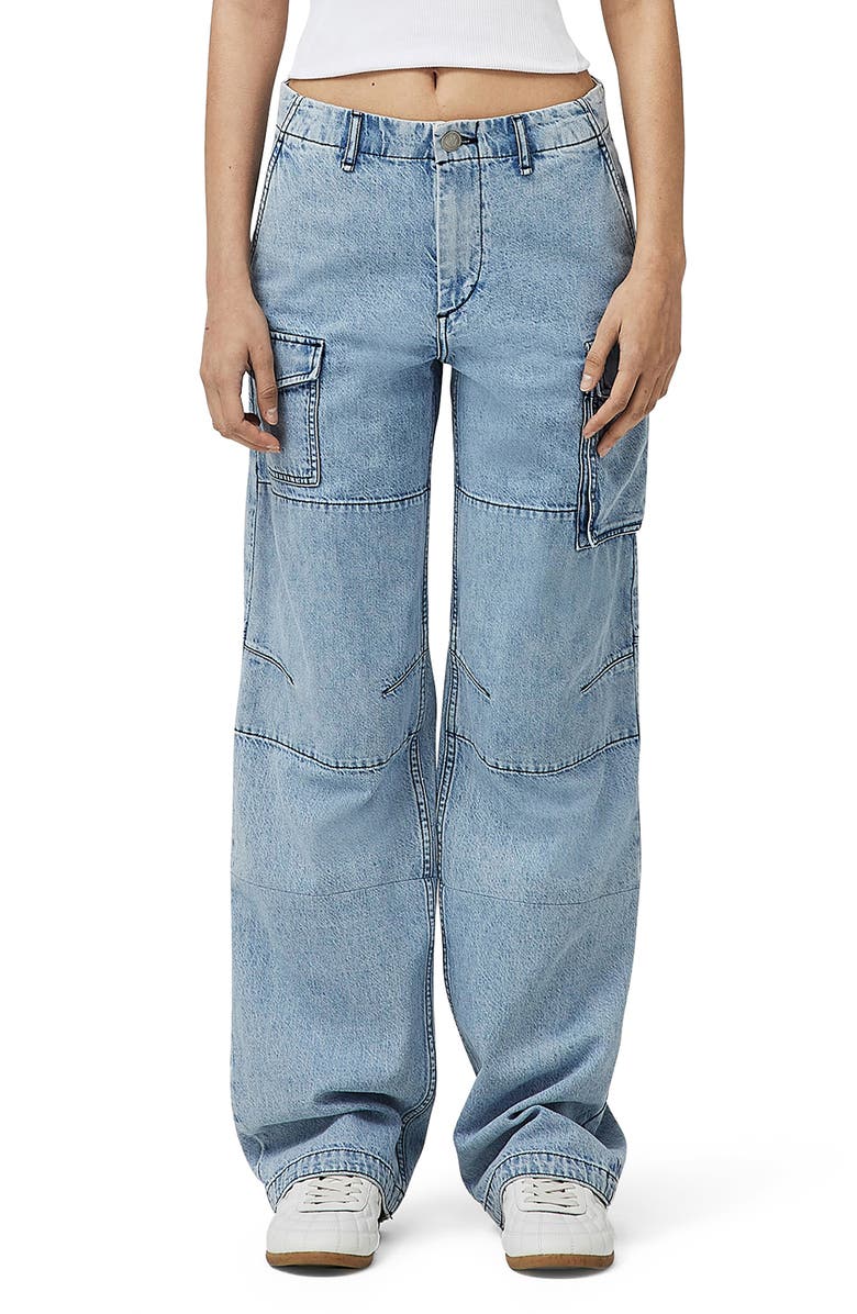rag & bone Nora Wide Leg Cargo Jeans, Main, color,