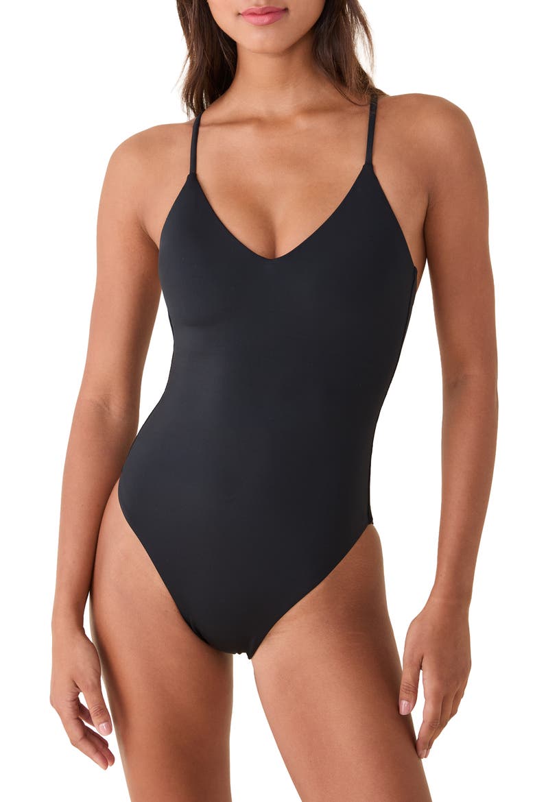 The Palermo One-Piece Swimsuit, Main, color, BLACK