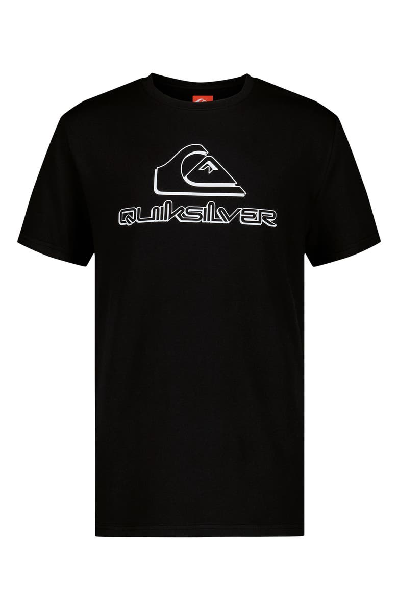 Quiksilver Kids' Logo Surf T-Shirt, Main, color, Black