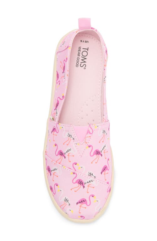 Toms Kids' Classic Alpargata Flamingo Slip-on In Pink
