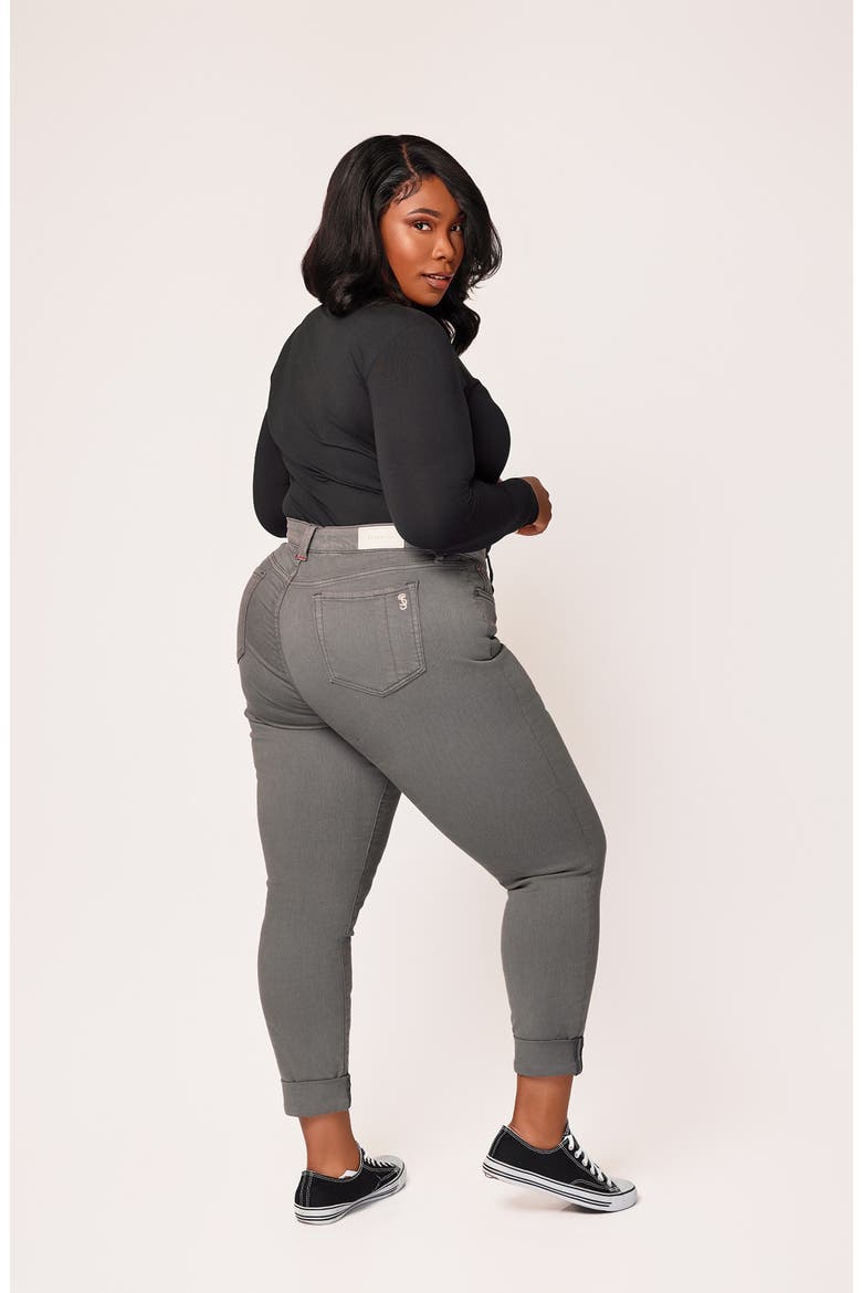 High Waist Ankle Boyfriend Jeans, Alternate, color, ANDY