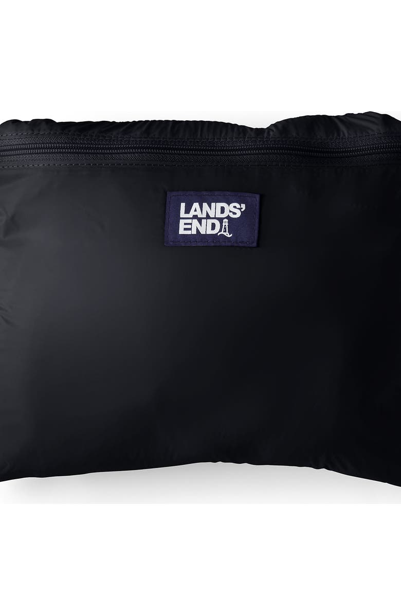Lands' End Wanderweight Ultralight Packable Tote Bag, Alternate, color, Black