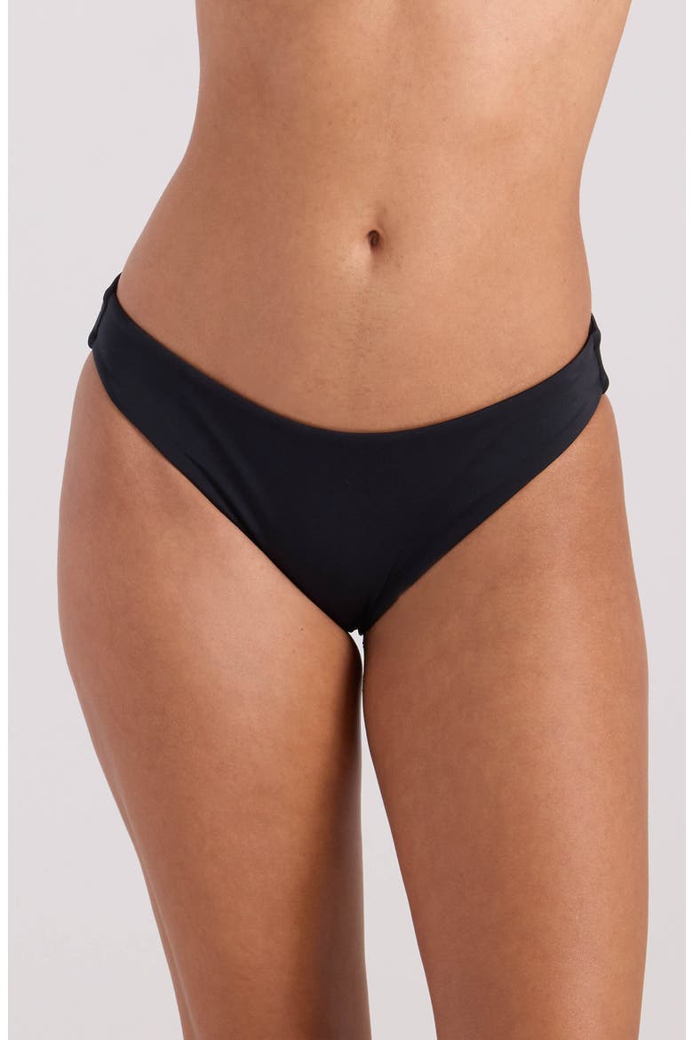 Simply Seamless Hipster Bikini Bottoms, Main, color, BLACK