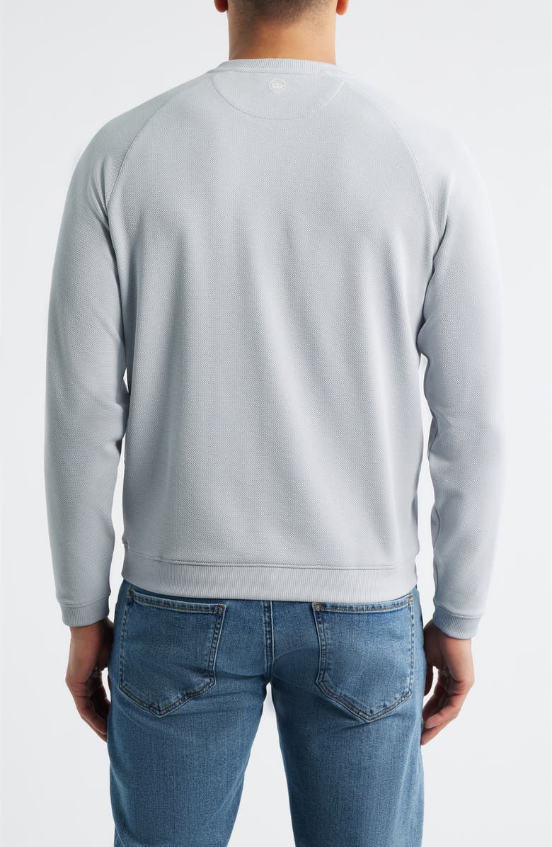 Peter Millar Cradle Performance Piqué Crewneck Top, Alternate, color, British Grey