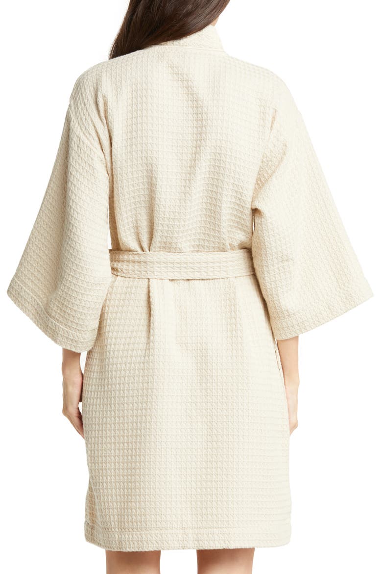 Women's Everyday Waffle Robe, Alternate, color, BEIGE OATMEAL