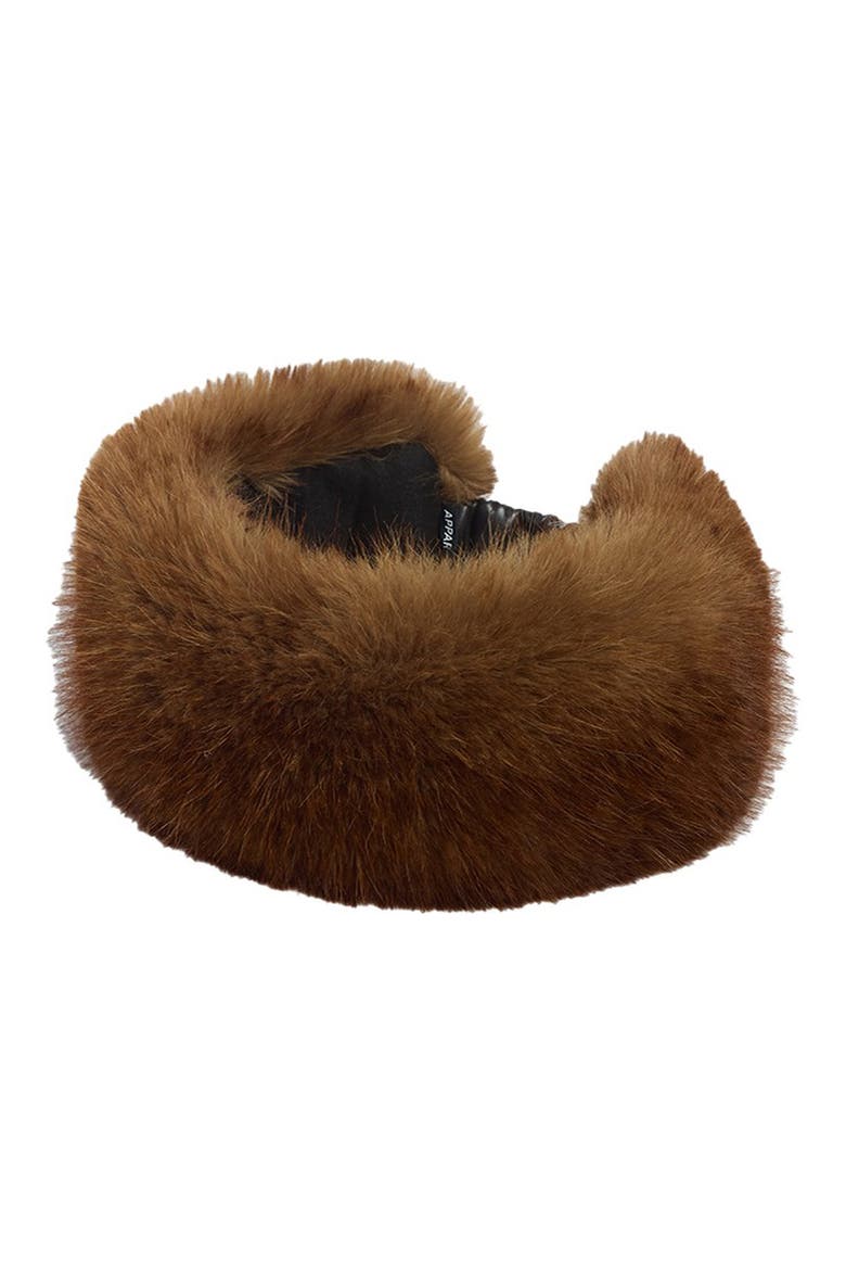 Eleni Pluche™ Faux Fur Headband, Main, color, MINK