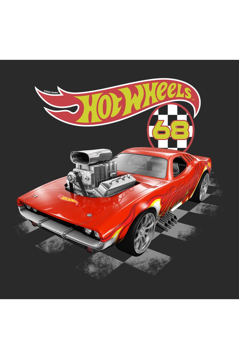 Men's Hot Wheels Retro Rodger Dodger 68  Graphic T-Shirt, Alternate, color, Charcoal